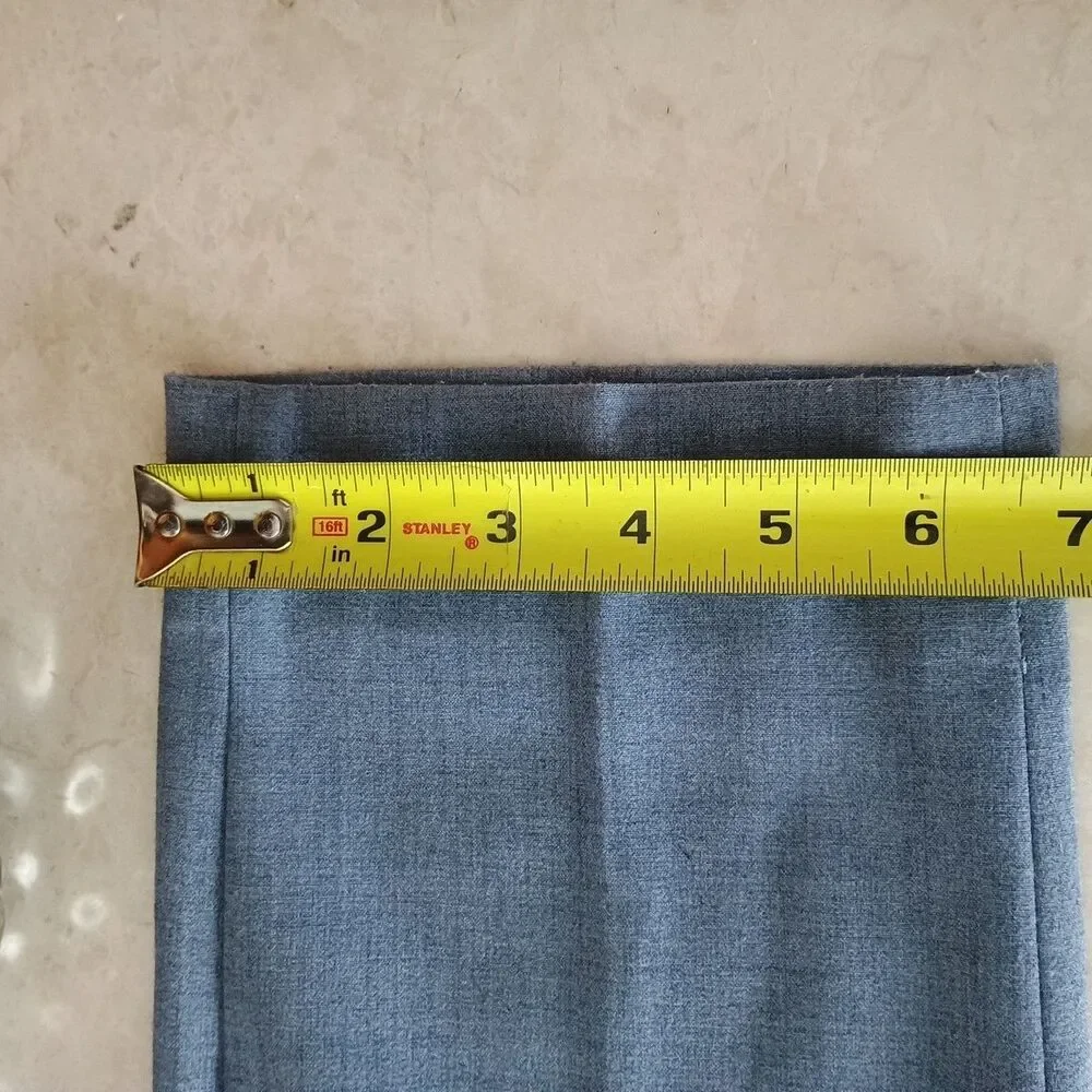 Banana Republic Ryan Dress Pants Womens Size 10P Grayish Blue 31x27 Career - Picture 4 of 9